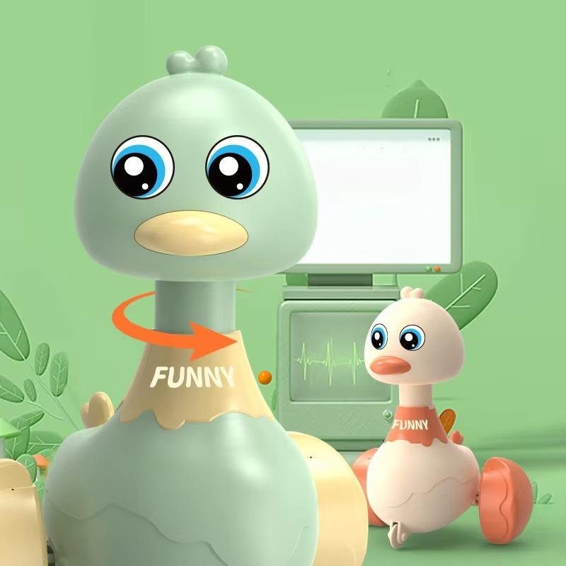 Toddler Learning To Climb Toys 1PCS Press Duckling Toys Pull Back Car Inertial Gliding Baby Learning To Crawl Baby Cute Toys