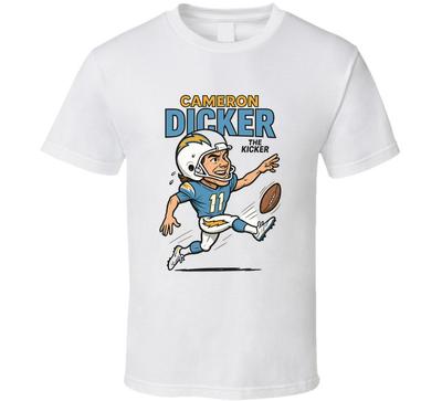 Cameron Dicker — “The Kicker” Vintage Retro Caricature Tee T Shirt