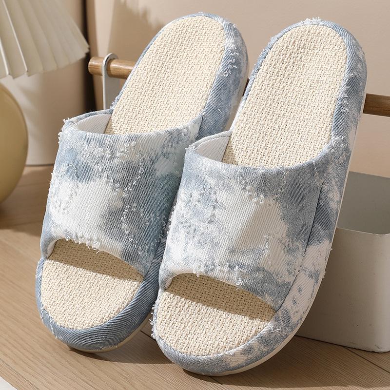 "Women's Non-Slip Silent Indoor Cotton & Linen Slippers"