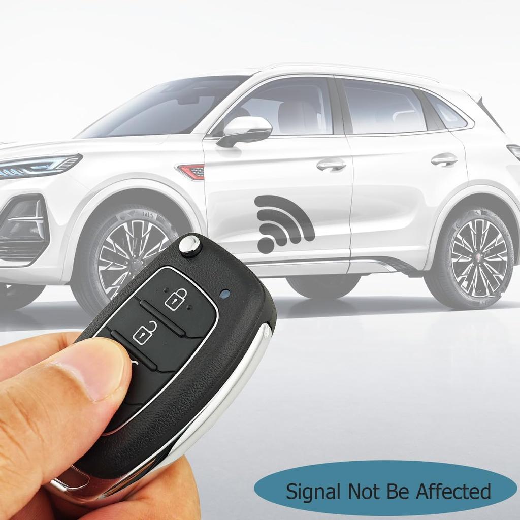 Replacement Key Fob Case fit for Hyundai Sonata Santa Fe Flip Key Remote Control Key Fob Shell