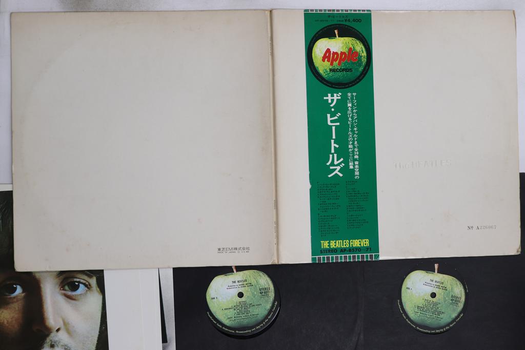 LP Record BEATLES - White Album AP857071 APPLE 1976 Japan Obi Rock Used