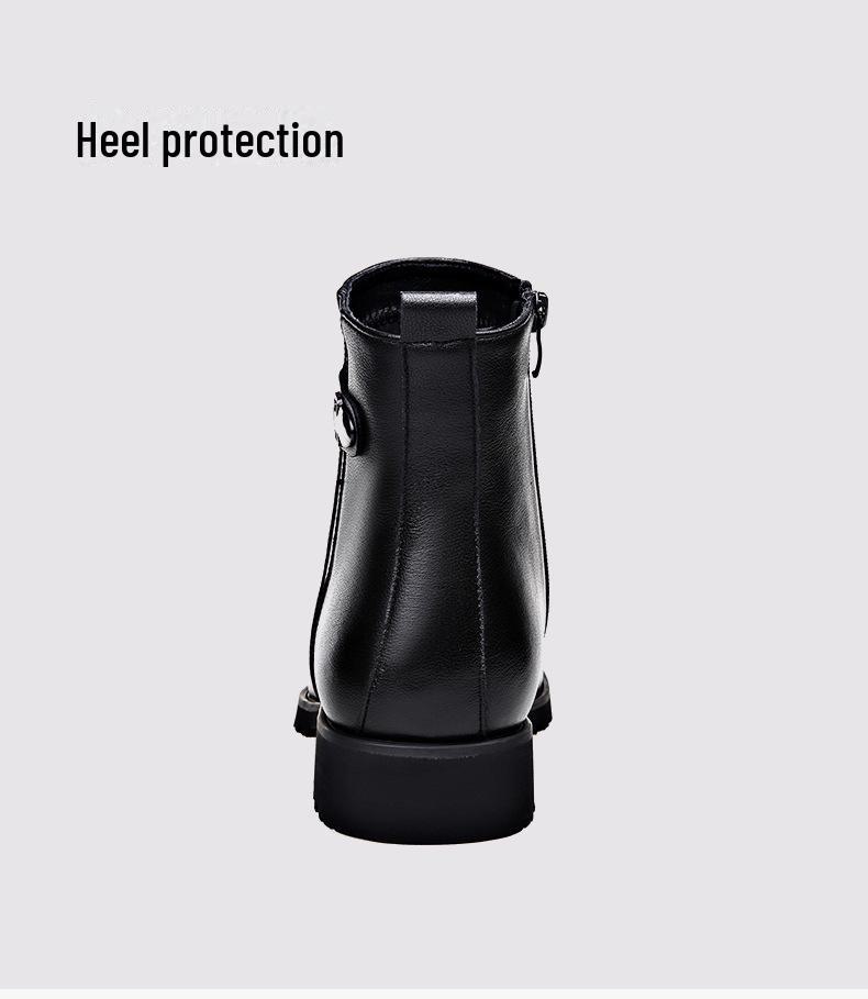 Pánské vysoké kožené martensky: Měkké, Pohodlné, Módní, Se zipem na boku, Nazouvací Neformální Kožené Boty