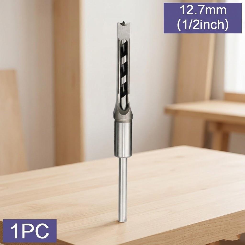 Square Hole Drill Bit Angle Hole Drill Woodworking Tool High Speed Steel Square Hole Opener