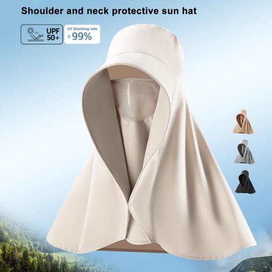 Sun Beach Barrel Hat Extended Brim Protection Hat with UV Protection