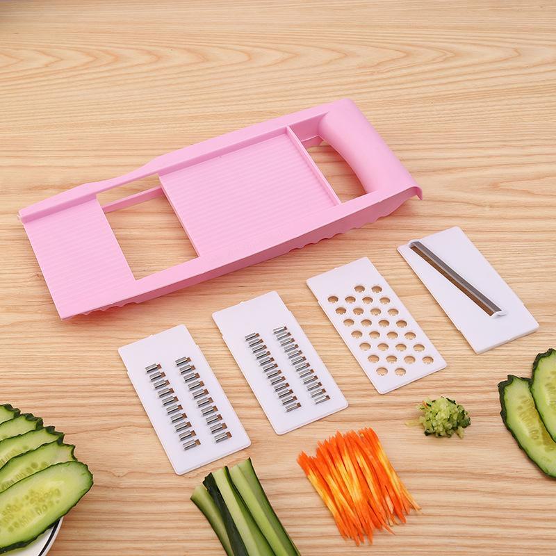 

Многофункциональная ручная овощерезка и слайсер Extra large thickened version [28.5*13.5cm] розовый