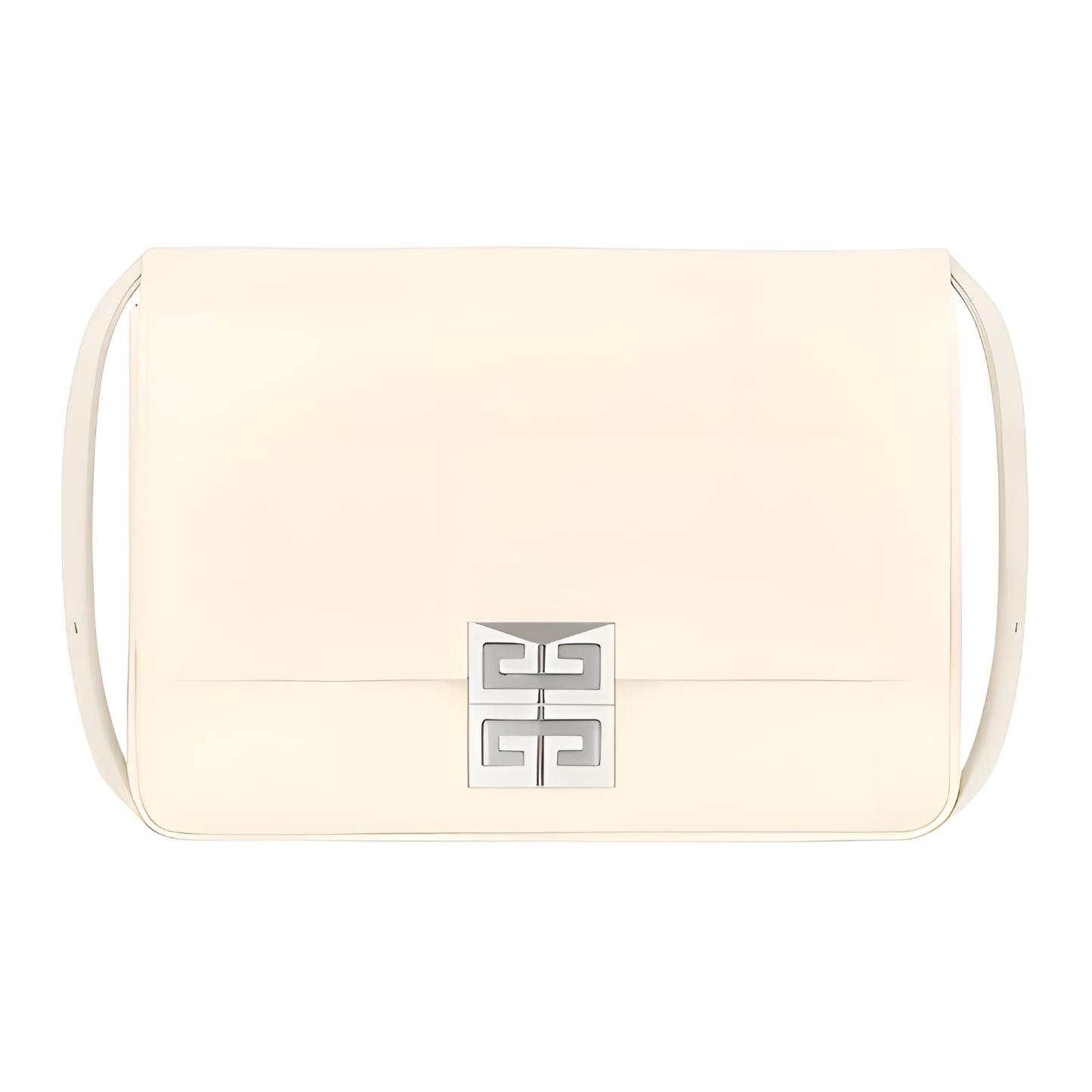 

Givenchy 4G Series Classic Fashion Leather Shoulder Crossbody Bag Medium Women bags Ivory-White BB50HCB15S-105 Basic Set (Bag+Dust Bag)