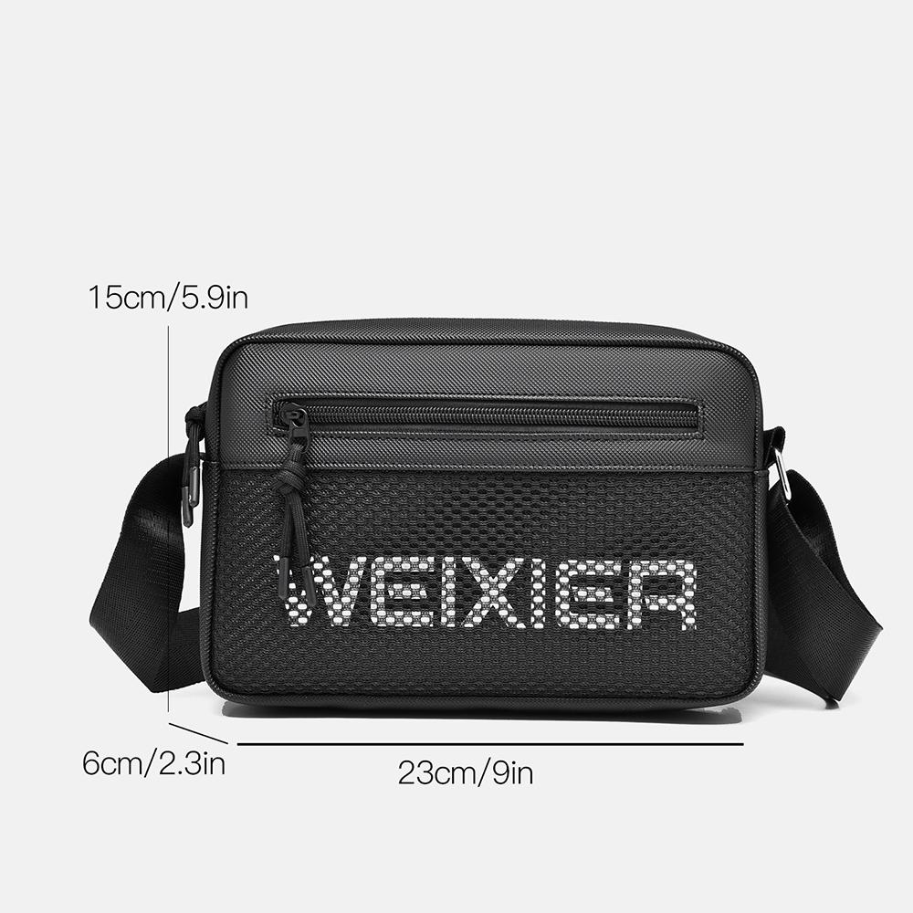 WEIXIER Men's Crossbody Shoulder Bag Messenger Bag Mini Purse Travel Passport Wallet Bag