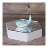 Whale Shark Chopstick Rests, Set of 6, Porcelain, Blue, Cute Marine Animal Cutlery Rest, Marine, Width 6.2cm