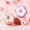 Plastic Food Container Round Shaped Food Storage Box Cute Donut Lunch Box  Girls Children Students