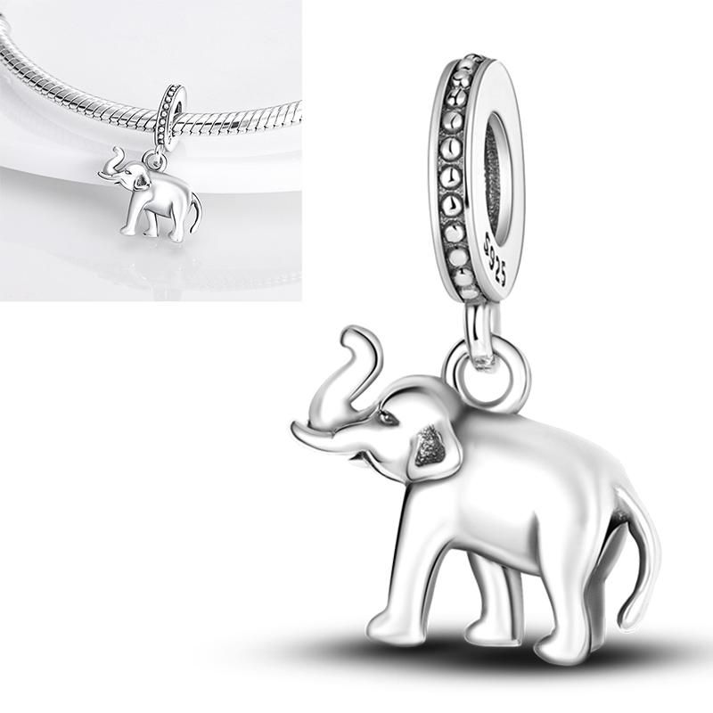 Elk Dinosaur Luminous Firefly Dangle Charm Flower Beads Sale Copper Fit Bangle Bracelet Diy Jewelry Charms