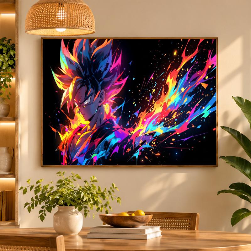 5D Diamond Painting Dragon Ball Goku DIY Full Drill Diamond Art Kit Home Decoration