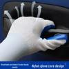 Latex Nitrile Non-Slip Work Gloves - Waterproof, Wear-Resistant Rubber Foam for Construction Sites