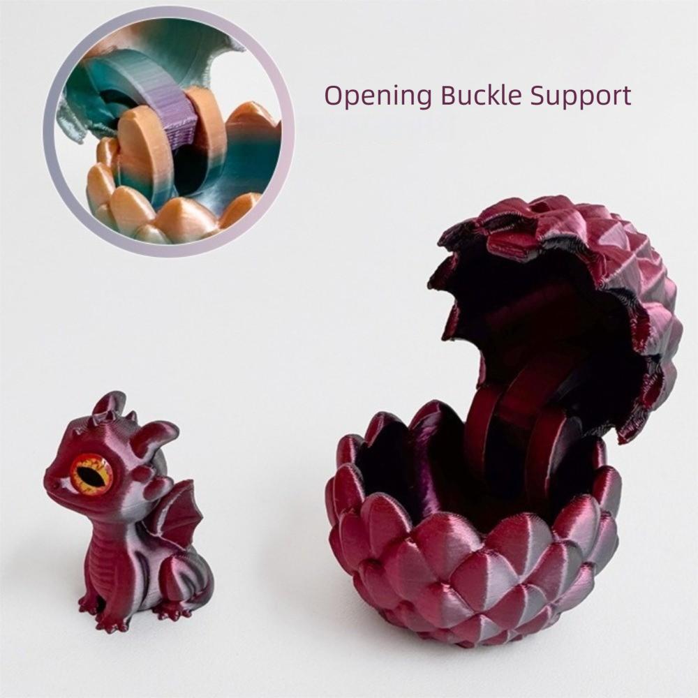 New 3D Printed Dragon Egg Creative Colorful Dragon Egg Model Toy Collectible Cute Dragon Baby Desktop Ornament Party Favors