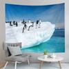 Antarktis Wandteppich Gletscher Ozean Wandteppich Naturlandschaft Wandteppich Haus Wohnzimmer Studentenwohnheim Schlafzimmer Ästhetische Dekoration Bänder