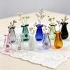 6Pcs Modern 3D Mini Vase Magnets Exquisite Hydroponic Plant Vase  Office Decoration