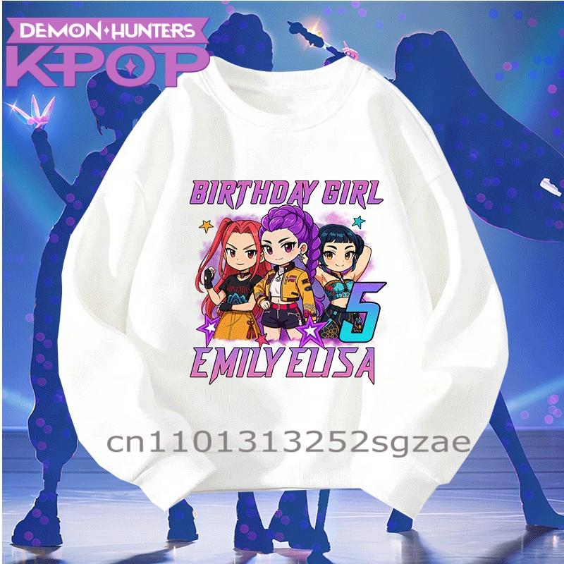 KPop Demon Hunters Fashion O-neck Sweatshirt Men s Hoodie Comfortable Autumn Long Sleeve Sweatshirt 3XL