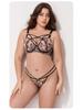 European-American Plus Size Lingerie Set: Anti-Sagging Push-Up, Full Cup Bra for a Slimmer Look