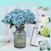 Stunning 55cm Artificial Silk Hydrangea Bouquet Perfect For Wedding And Home Decor