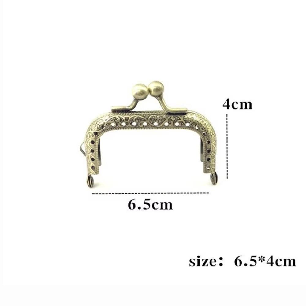 DIY Square Kiss Clasp Lock Metal Frame 6.1-11CM Wallet Kiss Clasp Antique Bronze Clutch Frame Bag Making