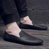 Herren Freizeitschuhe aus echtem Leder Slipper Herren Loafer Handgefertigt Mokassins Elegant Herren Fahrschuhe Freizeitspaziergang Boot Schuhe