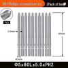 Nigao 801 Phillips Electric Screwdriver Bit, S2 Steel, Magnetic, 5mm Shank, 60mm/80mm Length