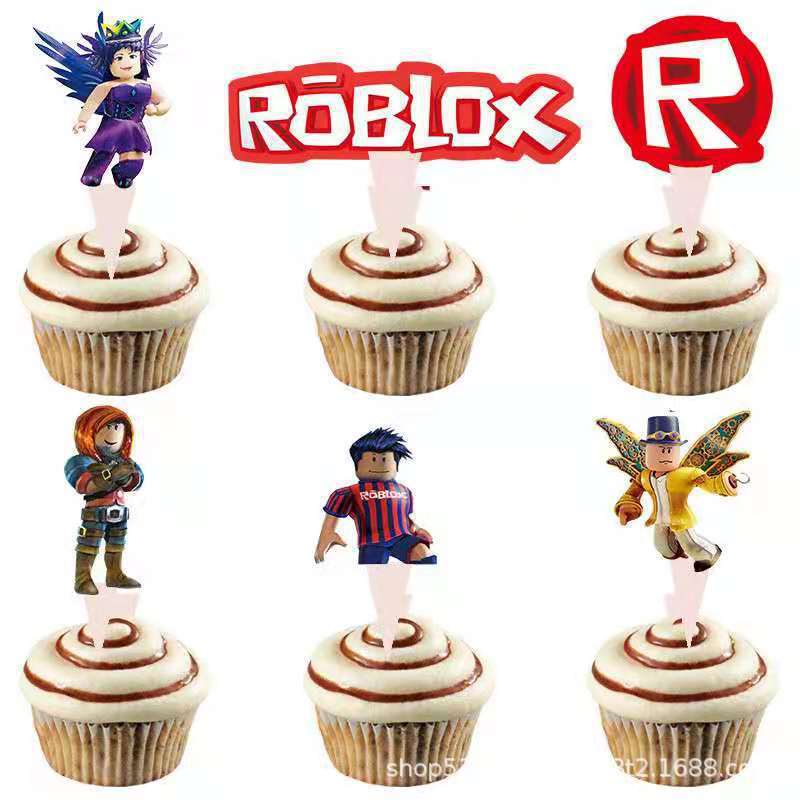 Roblox Sandbox Game Theme Birthday Party Decoration Set Latex Balloons Banner Cake Toppers Party Tableware For Kids Celebration