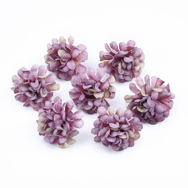 30/60 Stück Stickerei-Vasen Heimzimmer-Dekoration Hochzeit Braut-Accessoires Ausverkauf DIY-Bastelartikel Seiden-Nelke Künstliche Blumen