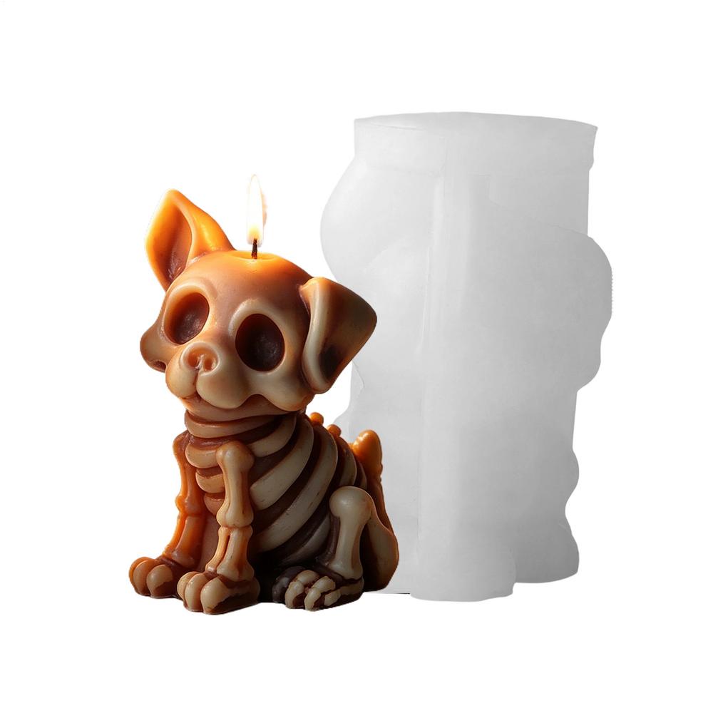 Katzen Kerzenform DIY 3D Horror Einfache Entformung Wiederverwendbar Halloween Kerzenherstellung Formen Für DIY-Begeisterte Bastelliebhaber Seife Epoxid