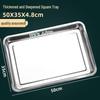 DM 304 Stainless Steel Rectangular Serving Tray