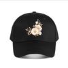Elegant Floral Heart Outline Accent Baseball Cap Fashion Outdoor Sports Sunhat Unisex Snapback Cap Womens
