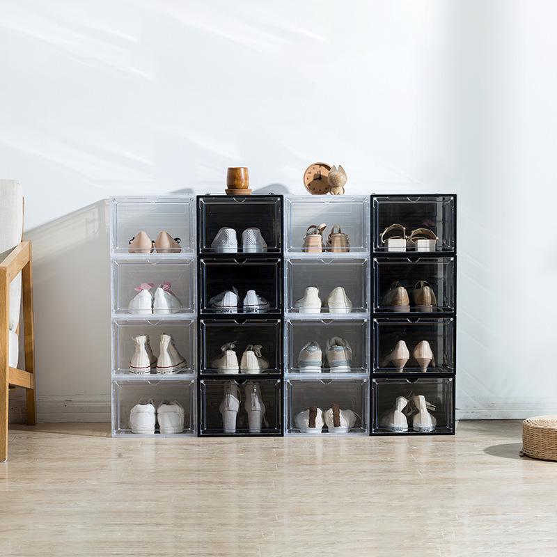 Clear Magnetic Shoe Display Box: Dustproof Storage for Sneakers