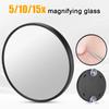 Magnetic Magnifying Glass Makeup Mirror Round Adsorption Bathroom Portable For Makeup Eyebrow Shaping Cosmetic mirror 5x/10 N7W0