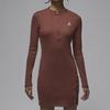 Jordan As W J Ls Knit Dress Fashion Comfortable Soft Skin-Friendly Long Sleeve Dress Women dress Red HF9478231