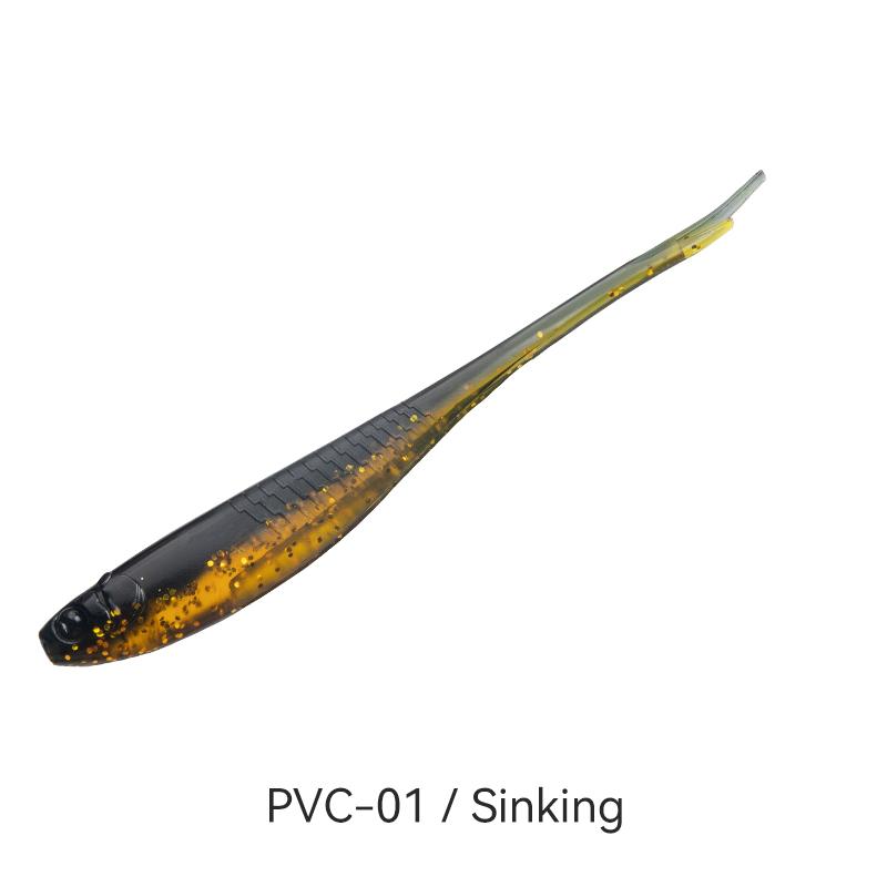 Kingdom Návnada na měkké velryby Červ Silikonová rybářská návnada Dvoubarevné Jig Woblery Umělá návnada TPR/PVC Plavky Kapr Bass Tackle