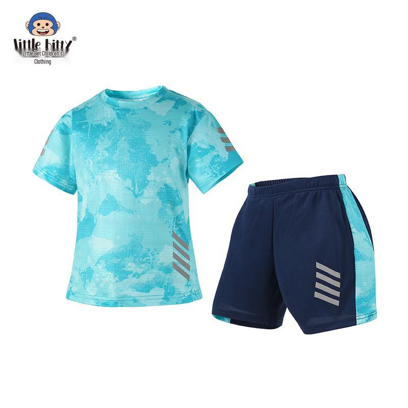 Boys' Ice-Touch Quick-Dry Sports Suit, Ages 2-5.