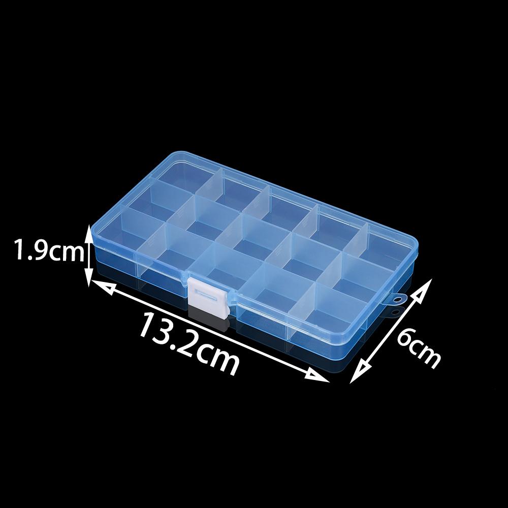 High Quality Grids Adjustable Plastic Jewelry Beads Storage Box Case Container Organize For Craft Jewelry Display Boxs Supplies
