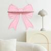 Pink Bow Wall Mounted Shelf Wooden Holder Wood Storage Rack Wall Storage Holder  Girls Room