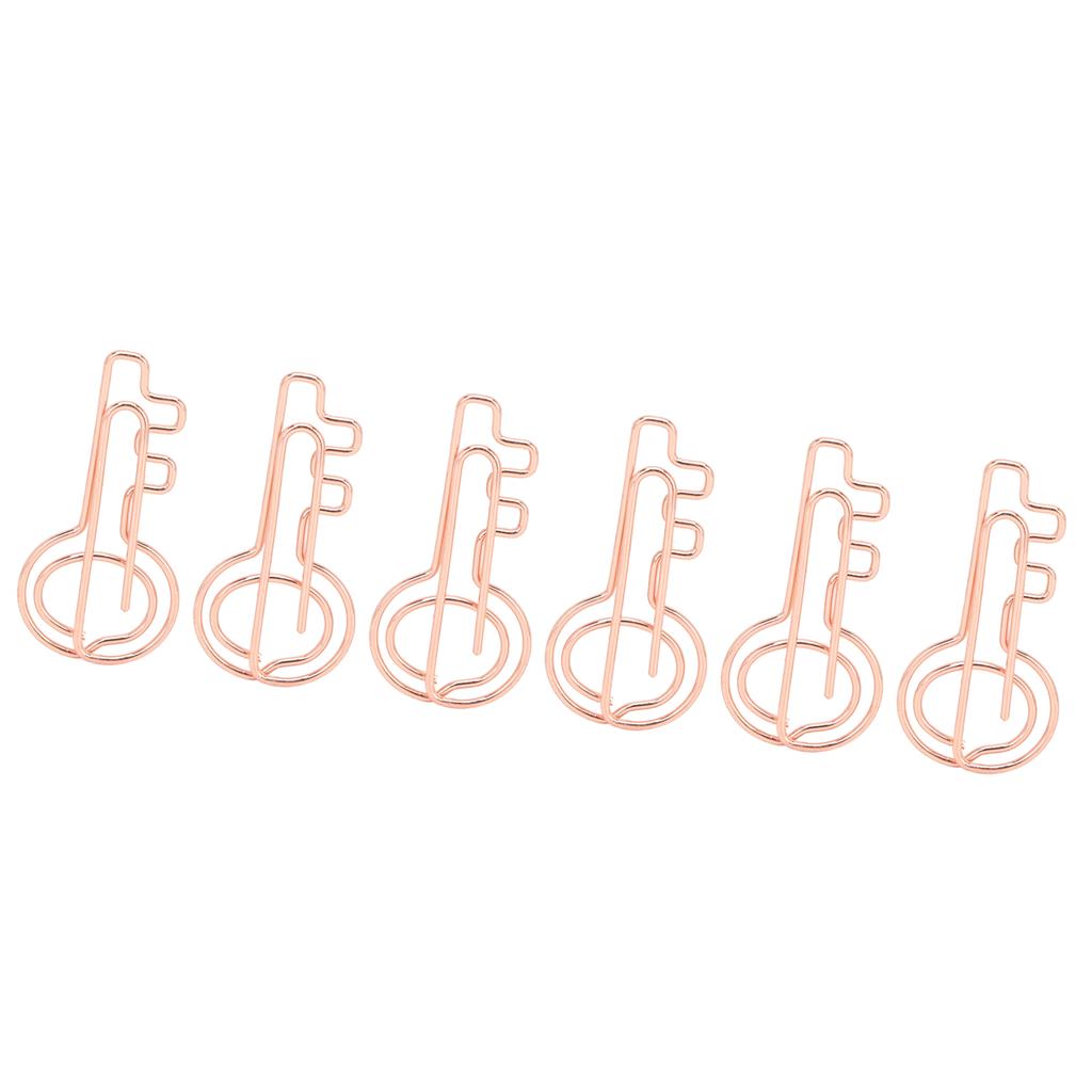 100Pcs Paper Clip Metal  Gold Color Urheen Design Paperclip for Office School