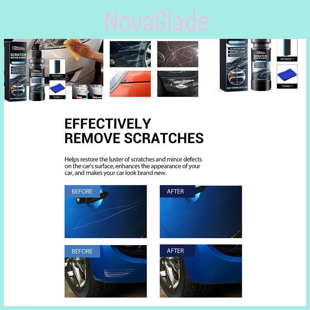 Homonth Automotive Scratch Remover Foam Cleaner For Paint Restoration And Protection