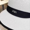 Bowknot Straw Bucket Hat Elegant Solid Color Sun Hat Trendy Foldable Travel Beach Hats for Women Daily Uses Summer Outdoor