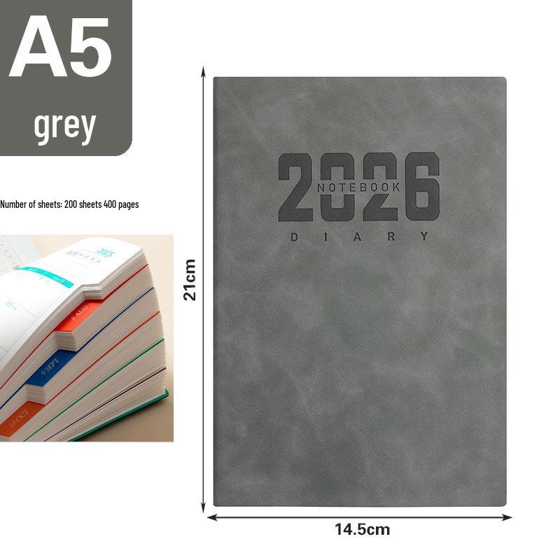 2026 Chinese Daily Planner: Agenda & Efficiency Management Notebook