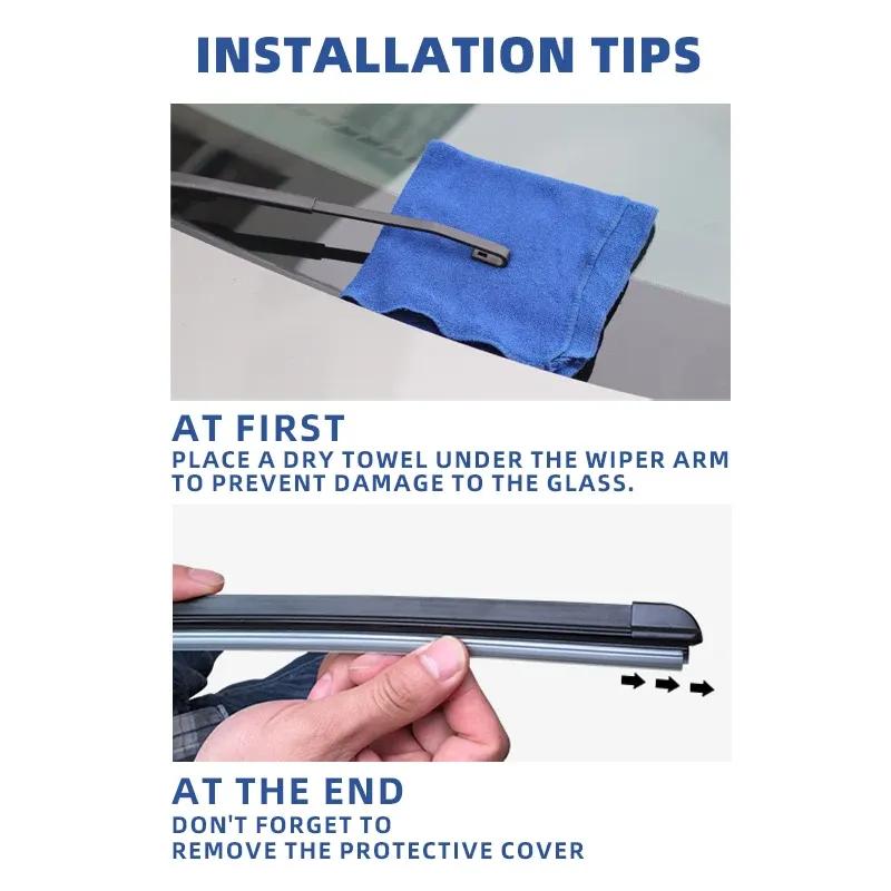 LHD Front Rear Wiper Blades For MG ZS EV ZX ZST VS 2017 - 2024 Windscreen Windshield 24"14"10" Accessories 2018 2021 2022 2023