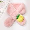 Children Warm Fruit Scarf New Imitation Rabbit Hair Autumn Winter Soft Girls Sweet Neck Scarf