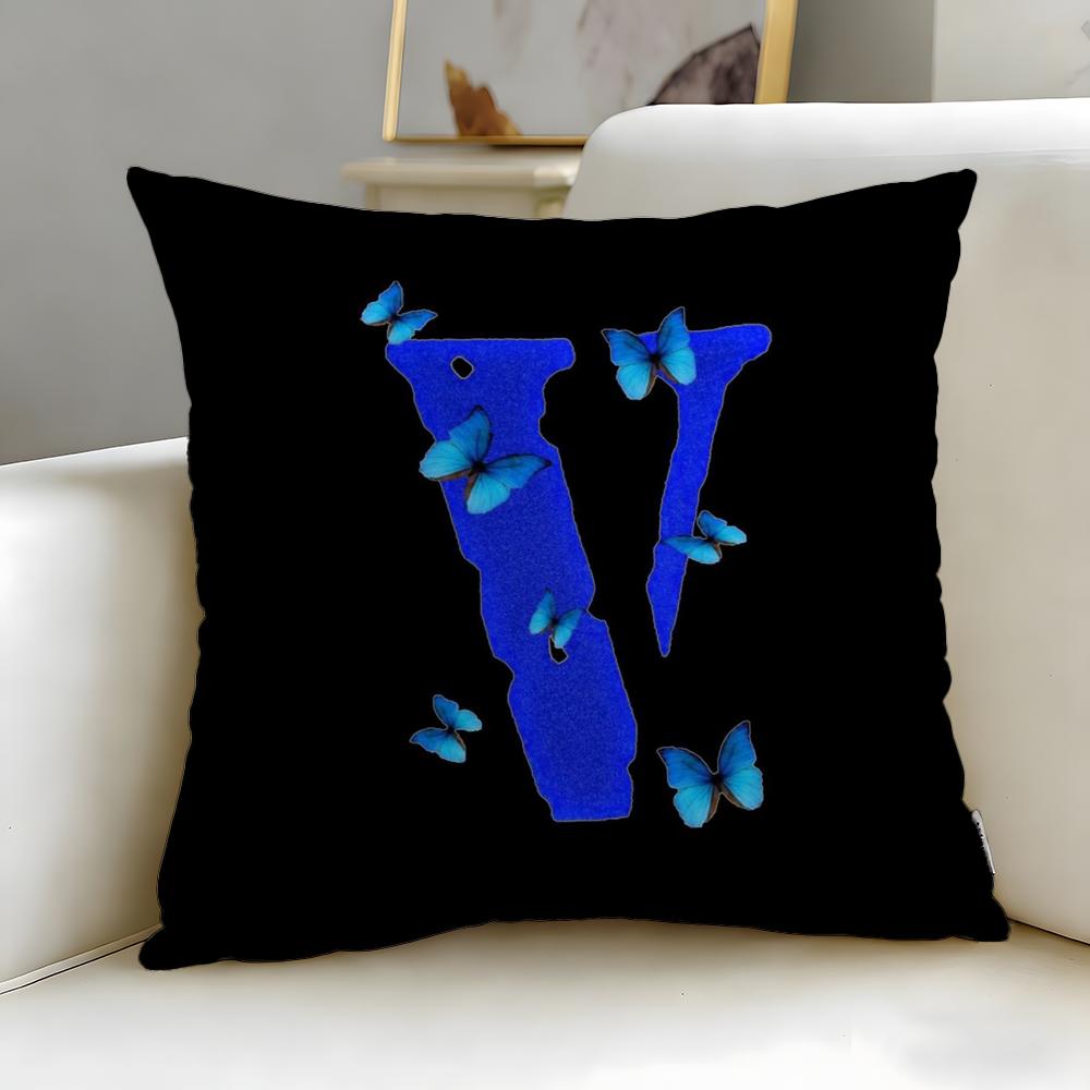 popular fashion brand Vlone Cushion Cover Soft & Easy-Wash Pillow Case – Versatile for Couch, Bed, Travel and Office