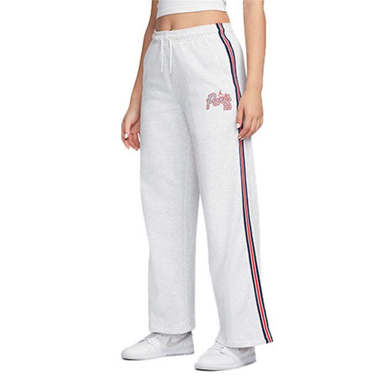 Jordan Paris Saint Germain, Collaboration, Retro Sports Side Stripes, Fleece Lined Knitted Sweatpants Women's White DM4984-051