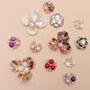 Clothing Flower Garment Decorative Sparkling Crystal Scrapbooking Pearl Rhinestone Sewing Button