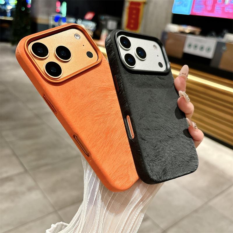  Magnetic Ponytail Pattern Phone Case For iPhone 15 16 17 Pro Max 17 Pro Max Alloy Lens Wireless Charging Shockproof Cover
