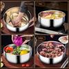 Stainless Steel Mixing Bowl Thickened Dough Kneading Basin 32cm Multi-Purpose Basin for Stirring Salads Beating Eggs Cleaning Vegetables KTY