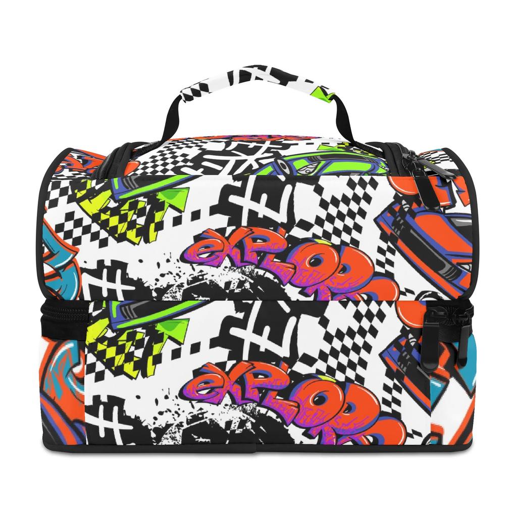 Large Insulated Lunch Tote Thickened Thermal Food Storage Bag for Students College School Work Commuting and Picnic
