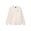 adidas Originals Beige Unisex Fleece Loose Crew Neck Sweatshirt IV7598